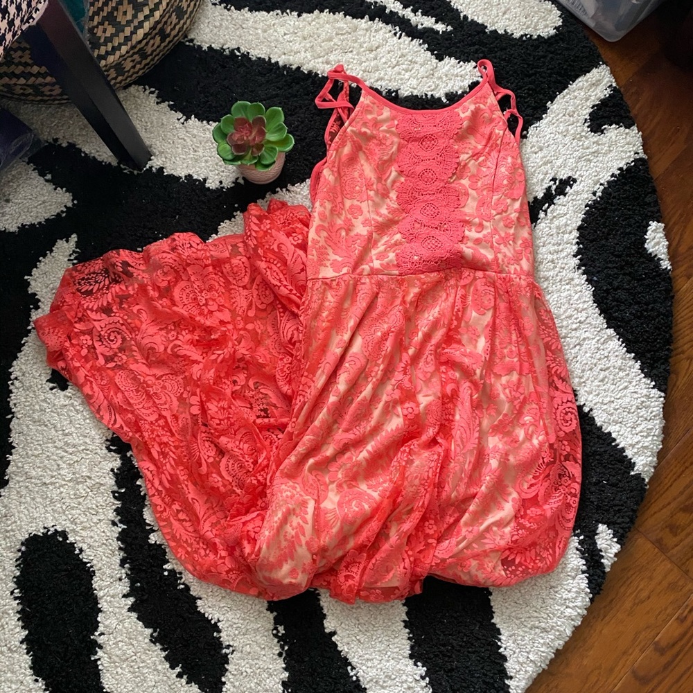 NWOT Soieblu Lace Maxi Dress Small